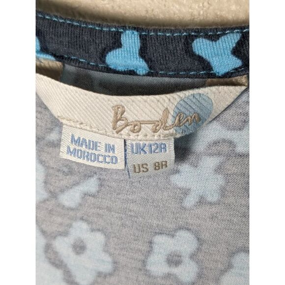 Boden Maxi Dress Size 8 Blue Floral - Picture 4 of 7